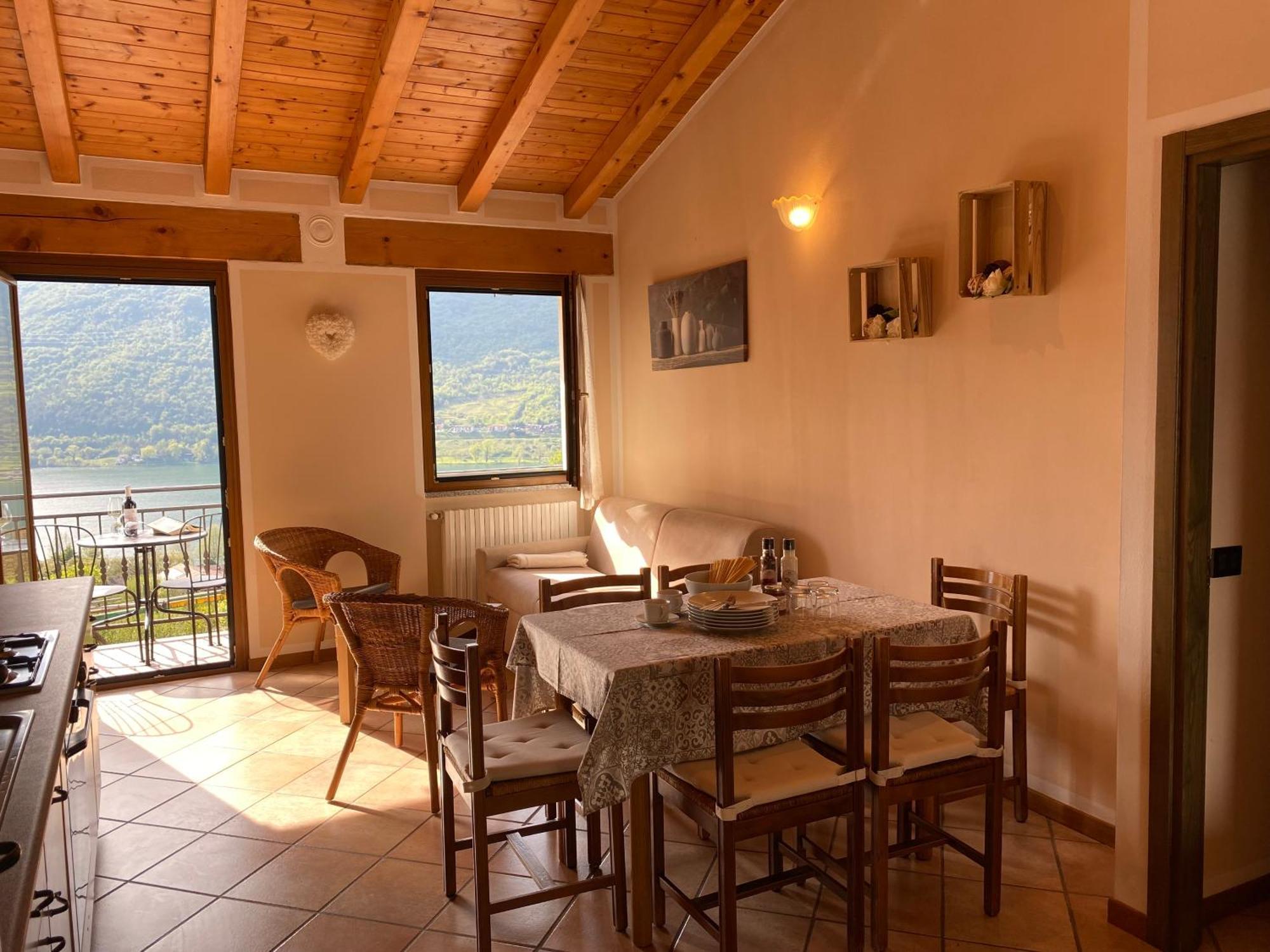 Casa Carla, Bis 4 Personen, Garten, Balkon Mit Blick Auf Den See Und Die Berge Crone Екстер'єр фото